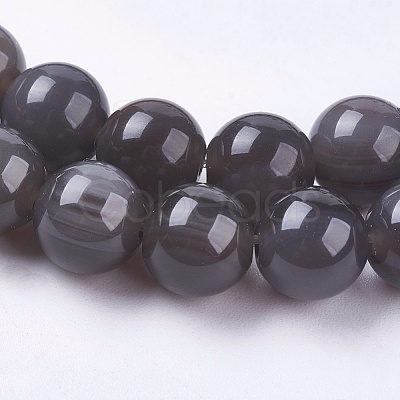 Natural Ice Obsidian Bead Strands X-G-E468-D01-1