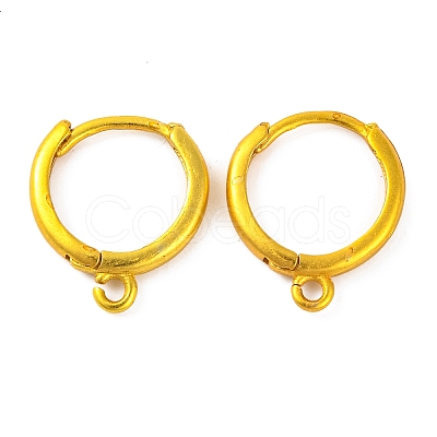 Brass Hoop Earring Findings KK-G502-01G-1