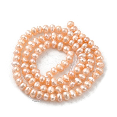 Natural Cultured Freshwater Pearl Beads Strands PEAR-F004-03-02-1