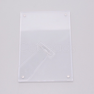 Acrylic Photo Frame Stand DJEW-WH0011-64A-1