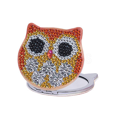 Owl DIY Diamond Mirror Painting Kit PW-WG55797-01-1