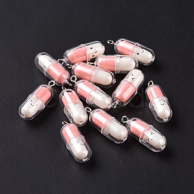 Translucent Plastic Pendants X-KY-L006-29C-1