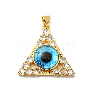 Real 18K Gold Plated Brass Pendants KK-L209-007G-02-1