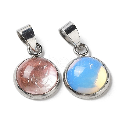 Natural & Synthetic Mixed Stone Pendants G-K337-07C-1