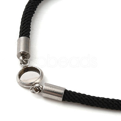 Milan Cord & 304 Stainless Steel Bracelets Making MAK-H004-02A-P01-1