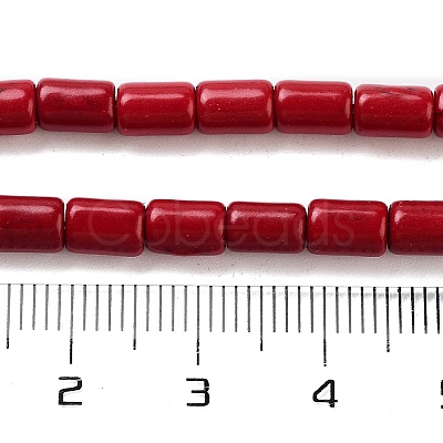 Synthetic Turquoise Beads Strands TURQ-G120-4x6mm-07-1