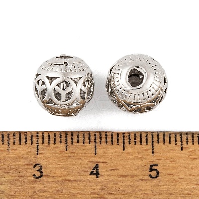 Rack Plating Alloy Beads FIND-C055-07P-1