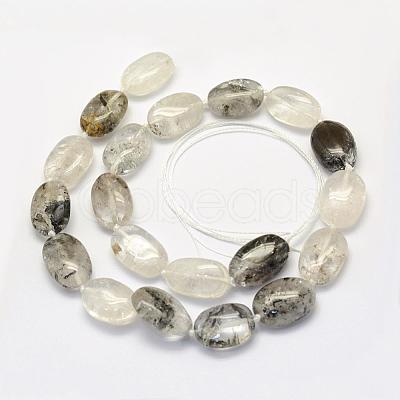 Natural Lodolite Quartz Beads Strands G-G695-14-1