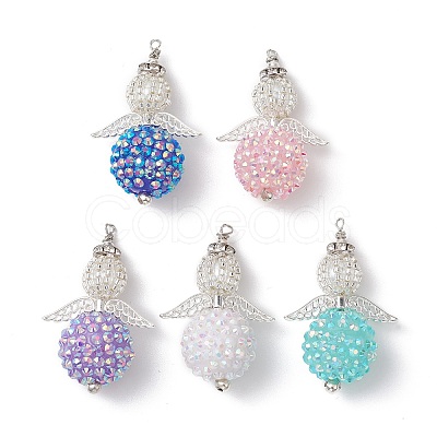 Glass Seed Beads Alloy Pendants PALLOY-MZ00283-1