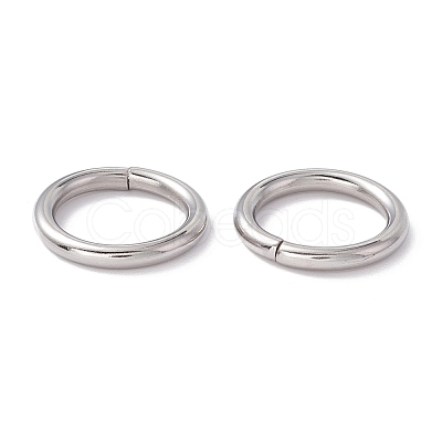 Non-Tarnish 304 Stainless Steel Jump Rings STAS-C040-01F-P-1