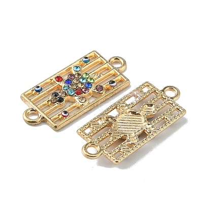 Alloy Rhinestone Connector Charms FIND-TAC0014-54B-1