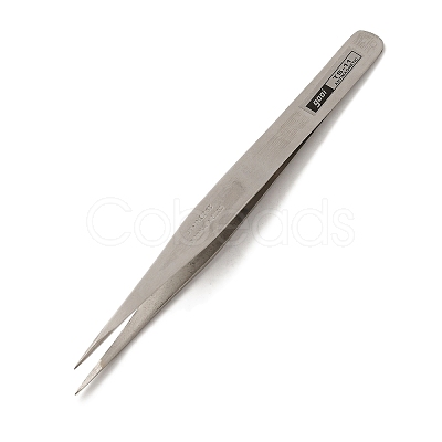 Tarnish Resistant 201 Stainless Steel Beading Tweezers TOOL-R017-02-1