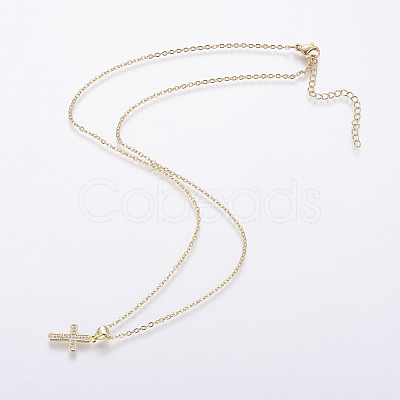 304 Stainless Steel Chain Necklaces NJEW-O108-41G-1