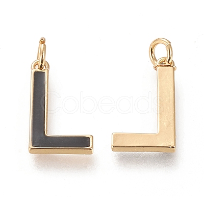 Brass Enamel Pendants KK-R139-03L-1