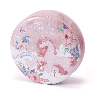 Pink Unicorn Printed Tinplate Candles DIY-P009-A08-1