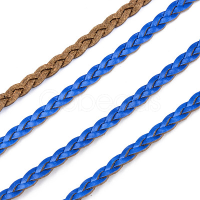 Braided PU Leather Cords LC-S018-10F-1