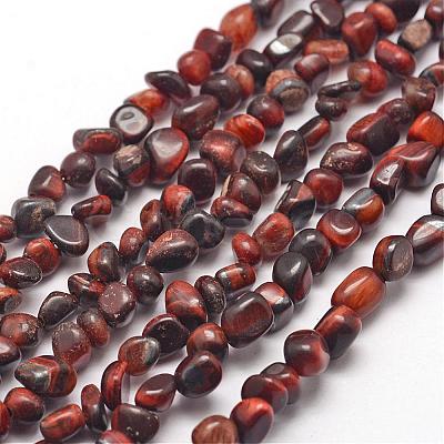 Natural Red Tiger Eye Beads Strands G-F465-13-1