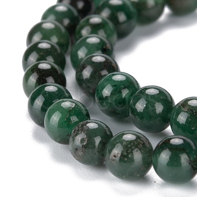 Natural Green Aventurine Beads Strands G-E380-02-6mm-1