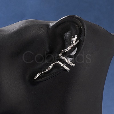 Alloy Snake Cuff Earrings EJEW-FS0001-10-1