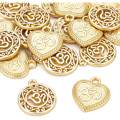 BENECREAT 20Pcs 2 Style Alloy Pendants FIND-BC0002-09-1