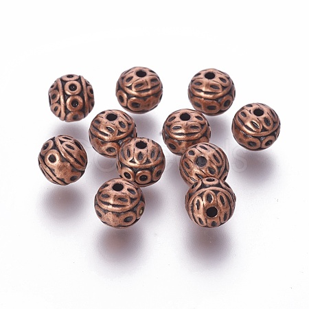 Tibetan Style Zinc Alloy Beads PALLOY-L230-01R-NR-1