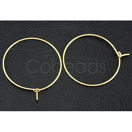 Brass Wine Glass Charm Rings Hoop Earrings X-EC067-4NFG-1