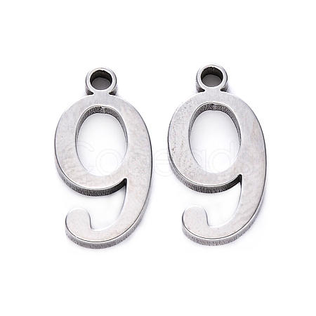 201 Stainless Steel Charms STAS-R108-09-1