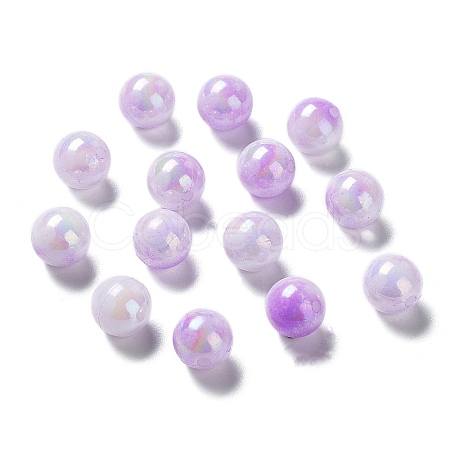 Two Tone Opaque Acrylic Beads SACR-P024-01B-W05-1
