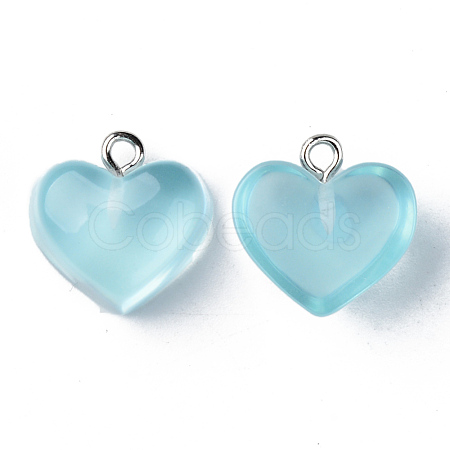 Transparent Resin Pendants RESI-R429-30J-1