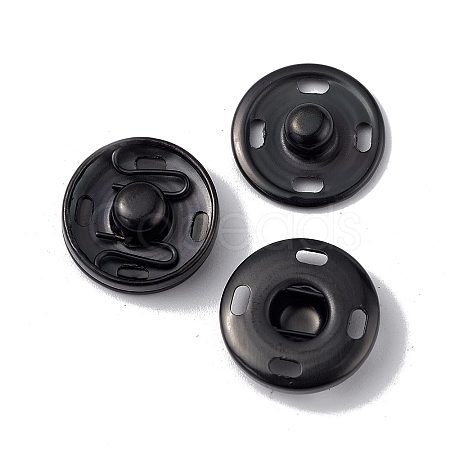 202 Stainless Steel Snap Buttons BUTT-I017-01C-EB-1