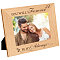 Natural Wood Photo Frames, for Tabletop Display Photo Frame, Rectangle with Word, Flower Pattern, 102x152mm