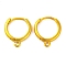 Brass Hoop Earring Findings, Lead Free & Cadmium Free, Golden, 16x2mm, Hole: 2mm, Pin: 1mm