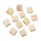 Opaque Acrylic Beads, Square, Navajo White, 8x8x3mm, Hole: 1mm