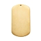 304 Stainless Steel Pendants, Manual Polishing, Stamping Blank Tag, Laser Cut, Oval, Golden, 37x20x0.8mm, Hole: 1.2mm