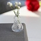 Glass Vase Ornaments, Micro Landscape Home Dollhouse Accessories, Pretending Prop Decorations, Clear, 35x22mm