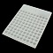 Plastic Bead Counter Boards, for Counting 10mm 100 Beads, White, 115x150x8mm, Bead Size: 10mm