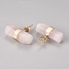 Natural & Synthetic Mixed Stone Stud Earrings EJEW-I212-F-3