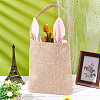Easter Theme Jute & Cloth Rabbit Ear Gift Bags ABAG-WH0025-07A-6