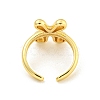 Brass Letter Open Cuff Rings for Women RJEW-G313-01X-G-3