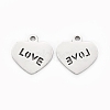 Valentine's Day 304 Stainless Steel Charms STAS-I151-28P-2