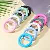 9Pcs Ring Food Grade Eco-Friendly Silicone Beads JX895E-5