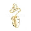 Brass Micro Pave Cubic Zirconia Fingernail Rings RJEW-D115-03G-A-2