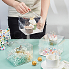 Foldable Transparent Plastic Single Cake Gift Packing Box CON-WH0088-28C-3