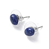 Natural Lapis Lazuli Stud Earrings for Women EJEW-E285-01P-01-2