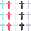 SUNNYCLUE 30Pcs 5 Colors Opaque Acrylic Pendants OACR-SC0001-35-1