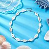 Summber Beach Natural Cowrie Shell Beaded Necklaces NJEW-JN04783-03-2