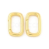 Brass Spring Gate Rings KK-K382-04G-1