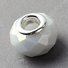 Electroplated Glass European Beads X-GPDL-Q020-02-2