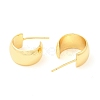 Brass Round Stud Earrings EJEW-K251-12G-2