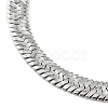 304 Stainless Steel Herringbone Chain Bracelet BJEW-D028-02B-02P-3